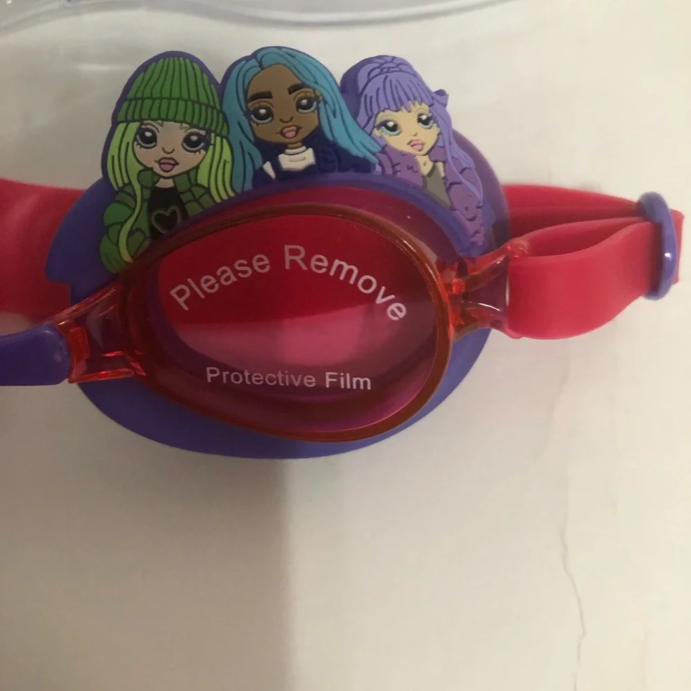 Rainbow High new in box swim goggles with rainbow high girls pink purple swim‎